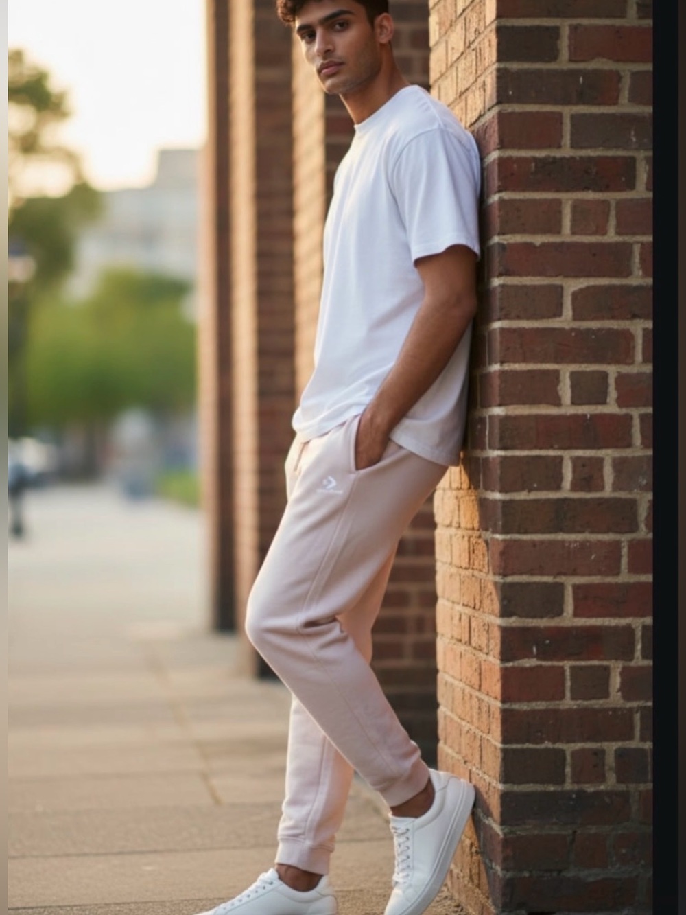 Converse Light Pink Men's Jogger Sweatpants